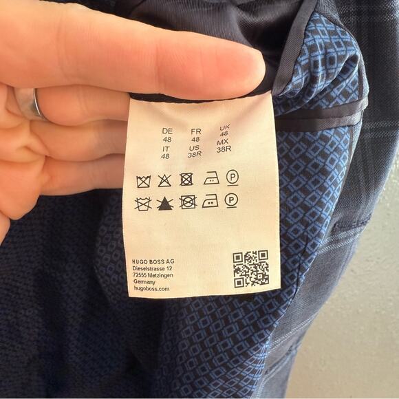 BOSS Hugo Boss Marynarka Jewels5 Regular Fit Blazer Size 38 - Picture 8 of 10